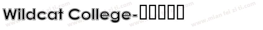 Wildcat College字体转换